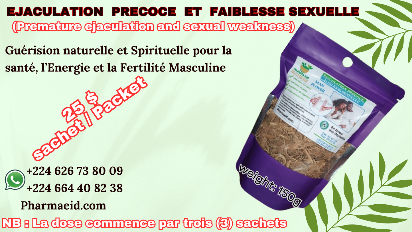Remède Naturel Contre la Faiblesse Sexuelle (SEXUAL WEAKNESS)