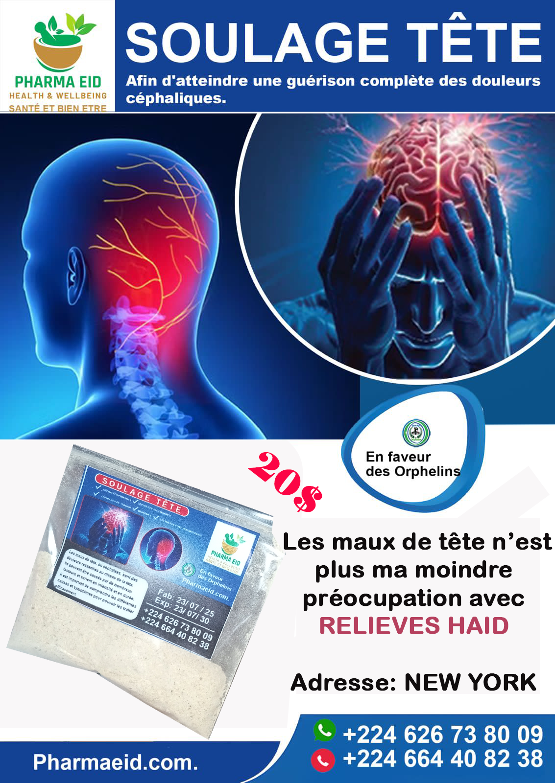 NeuroCalm – Remède Naturel Soulage les Maux de Tête (Relieves Haid)