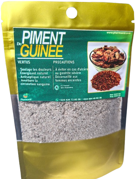 PP64 - Piment de Guinée Naturel – Usage Culinaire & Bien-Être Quotidien