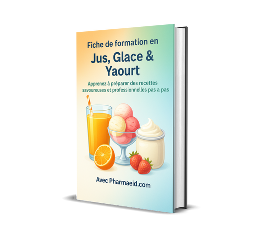 Formation Complète de la fabrication des Jus Glace et Yaourt – Guide Pratique et Recettes Professionnelles