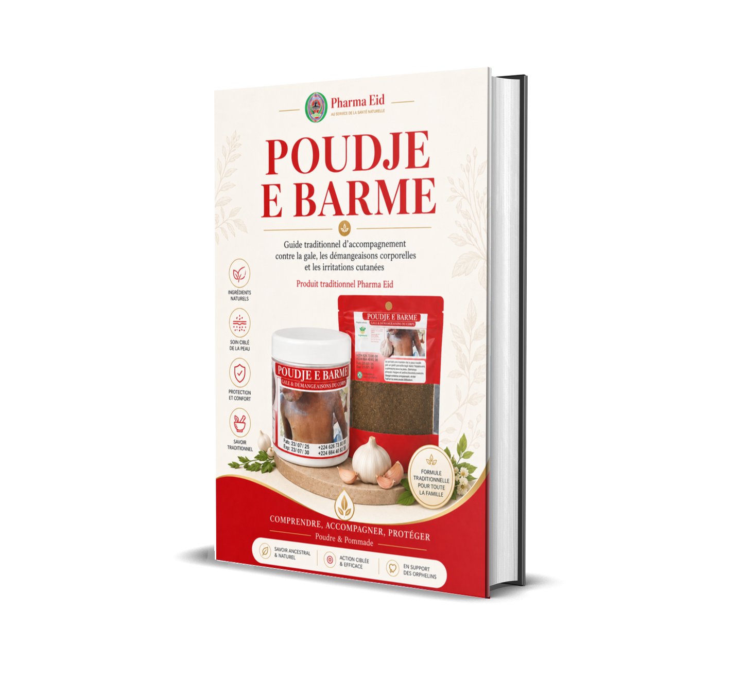 POUDJE E BARME — Guide traditionnel contre la gale, les démangeaisons corporelles et les irritations cutanées