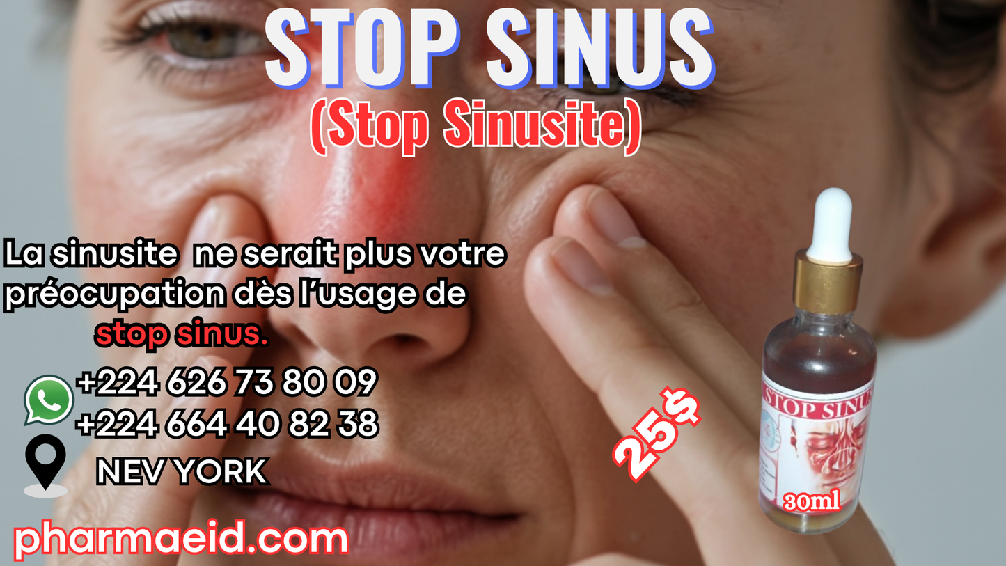 STOP SINUS - Remède Naturel Stop Sinusite & Nez Congestionné